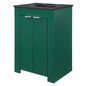 Maybelle 24" Bathroom Vanity, Melamine, Green Black, 21041