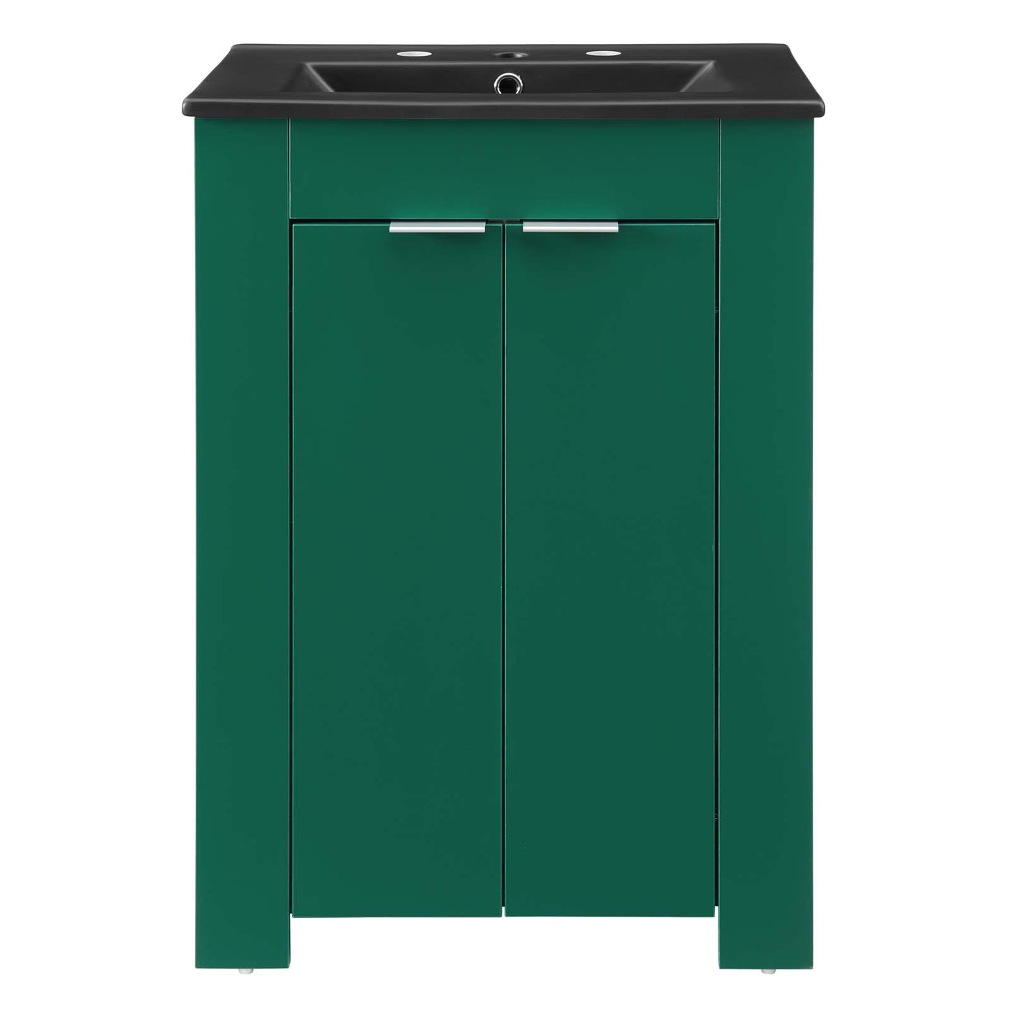 Maybelle 24" Bathroom Vanity, Melamine, Green Black, 21041