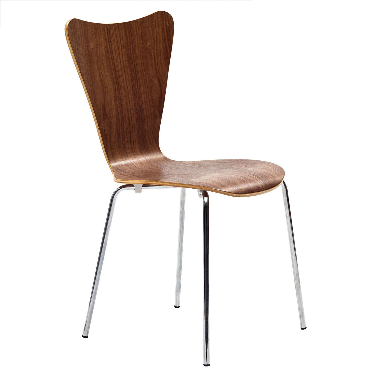 Ernie Dining Side Chair in Walnut