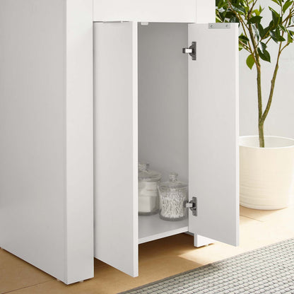 Maybelle 24" Bathroom Vanity, Melamine, White, 21048