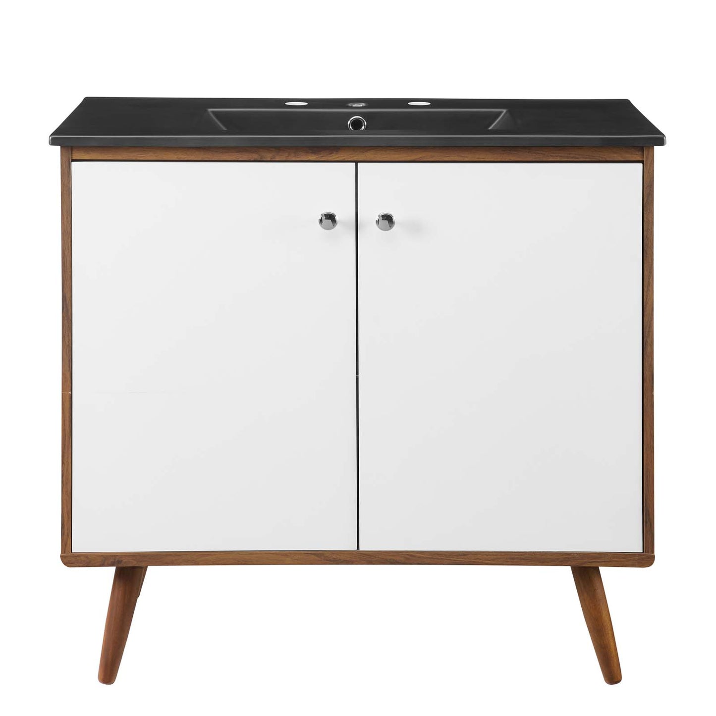 Transmit 36" Bathroom Vanity, Wood, Brown Walnut Black, 21062