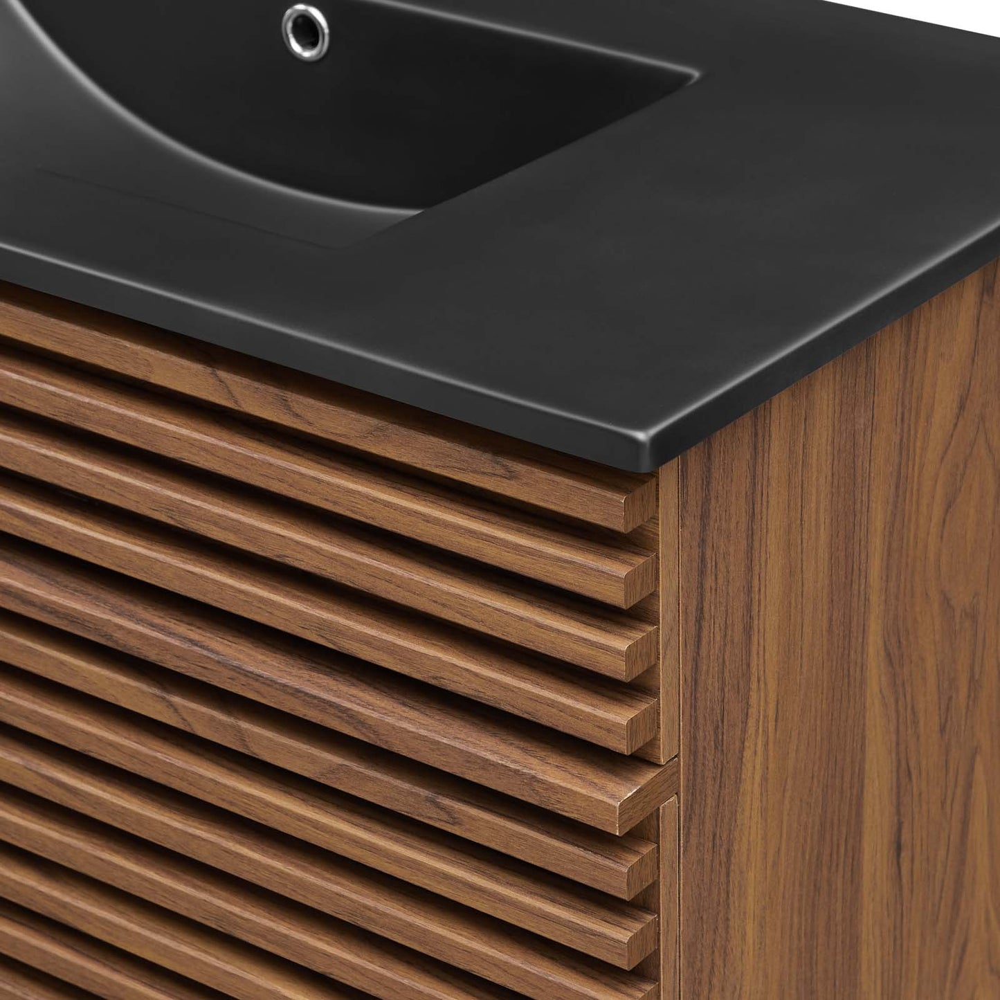 Render 36" Bathroom Vanity, Wood, Brown Walnut Black, 21064