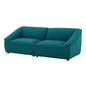 Comprise 2-Piece Loveseat, Fabric, Teal Blue, 21070
