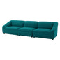Comprise 3-Piece Sofa, Fabric, Teal Blue, 21073