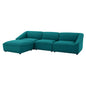 Comprise 4-Piece Living Room Set, Fabric, Teal Blue, 21076