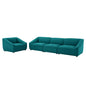 Comprise 4-Piece Living Room Set, Fabric, Teal Blue, 21079