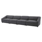 Comprise 4-Piece Sofa, Fabric, Dark Grey Gray, 21083