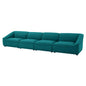 Comprise 4-Piece Sofa, Fabric, Teal Blue, 21085