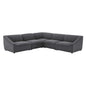 Comprise 5-Piece Sectional Sofa, Fabric, Dark Grey Gray, 21089