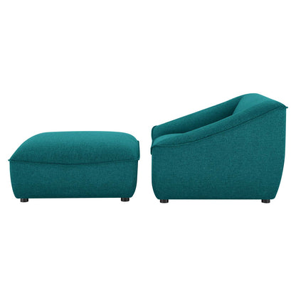 Comprise 2-Piece Living Room Set, Fabric, Teal Blue, 21097