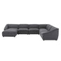 Comprise 7-Piece Sectional Sofa, Fabric, Dark Grey Gray, 21098