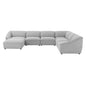 Comprise 7-Piece Sectional Sofa, Fabric, Light Grey Gray, 21099