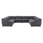 Comprise 8-Piece Sectional Sofa, Fabric, Dark Grey Gray, 21101