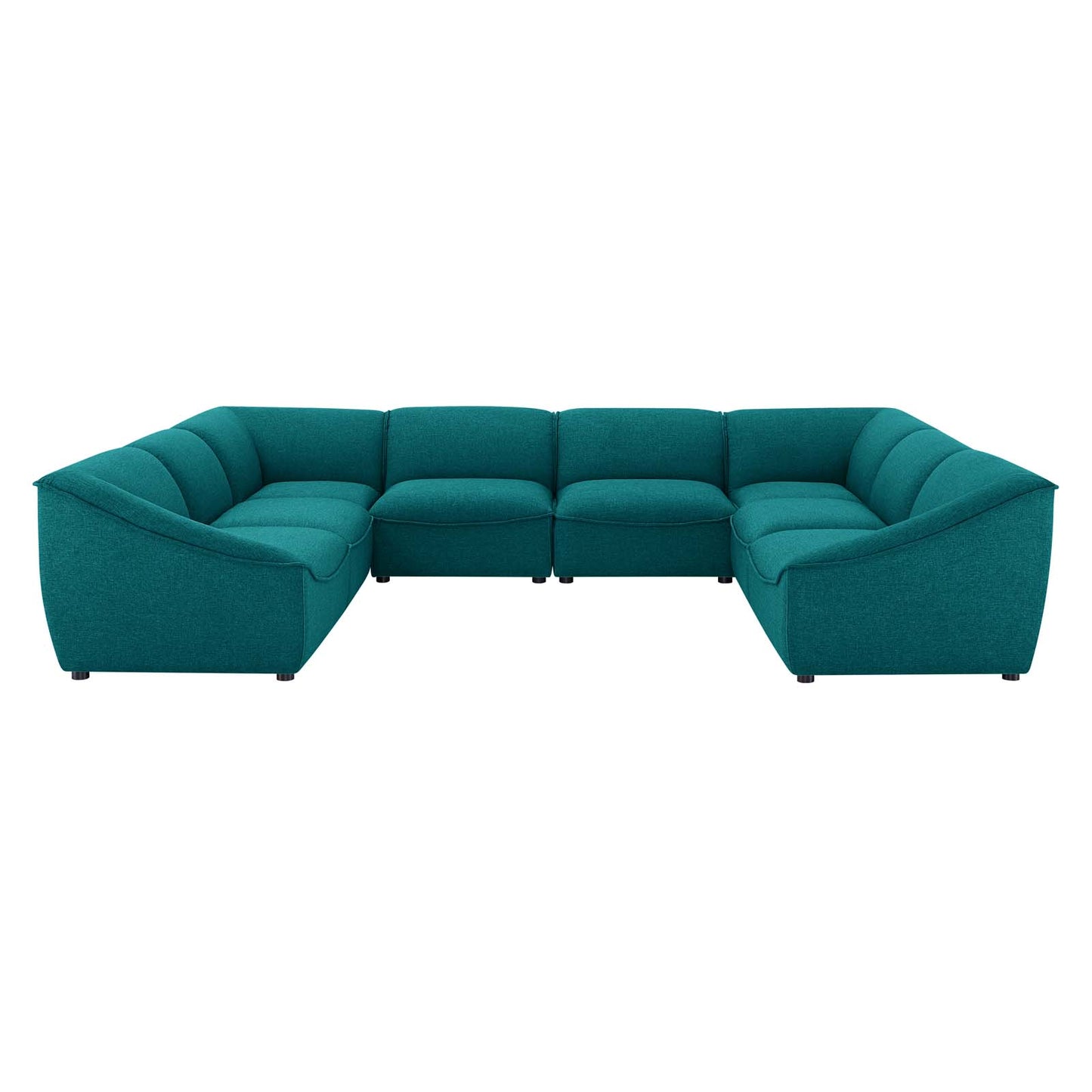 Comprise 8-Piece Sectional Sofa, Fabric, Teal Blue, 21103