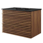Render 30" Wall-Mount Bathroom Vanity, Wood, Brown Walnut Black, 21114