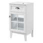Isle 18" Bathroom Vanity Cabinet, Wood, White, 23161
