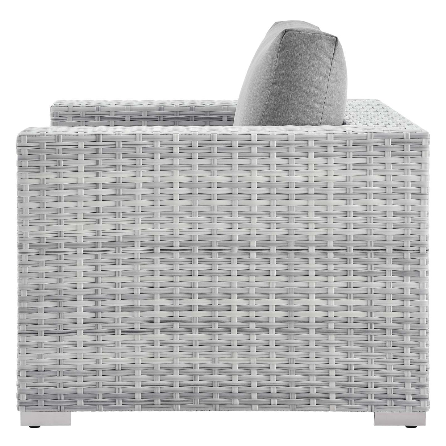 Convene 6-Piece Outdoor Patio Sectional Set, Rattan, Wicker, Grey Gray, 21136