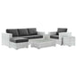 Convene 6-Piece Outdoor Patio Set, Rattan, Wicker, Grey Gray, 21145
