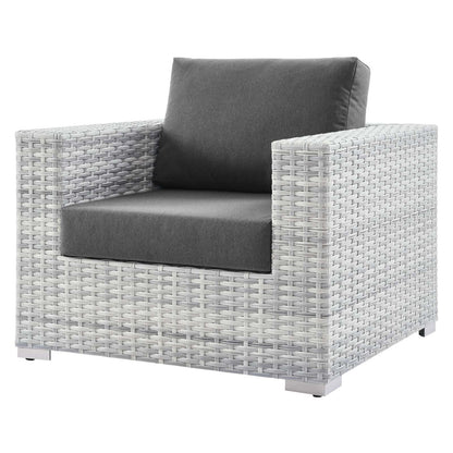 Convene 6-Piece Outdoor Patio Set, Rattan, Wicker, Grey Gray, 21145
