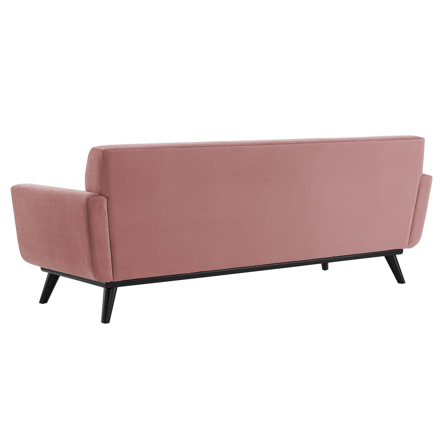 Engage Channel Tufted Performance Velvet Sofa, Velvet, Pink, 21172