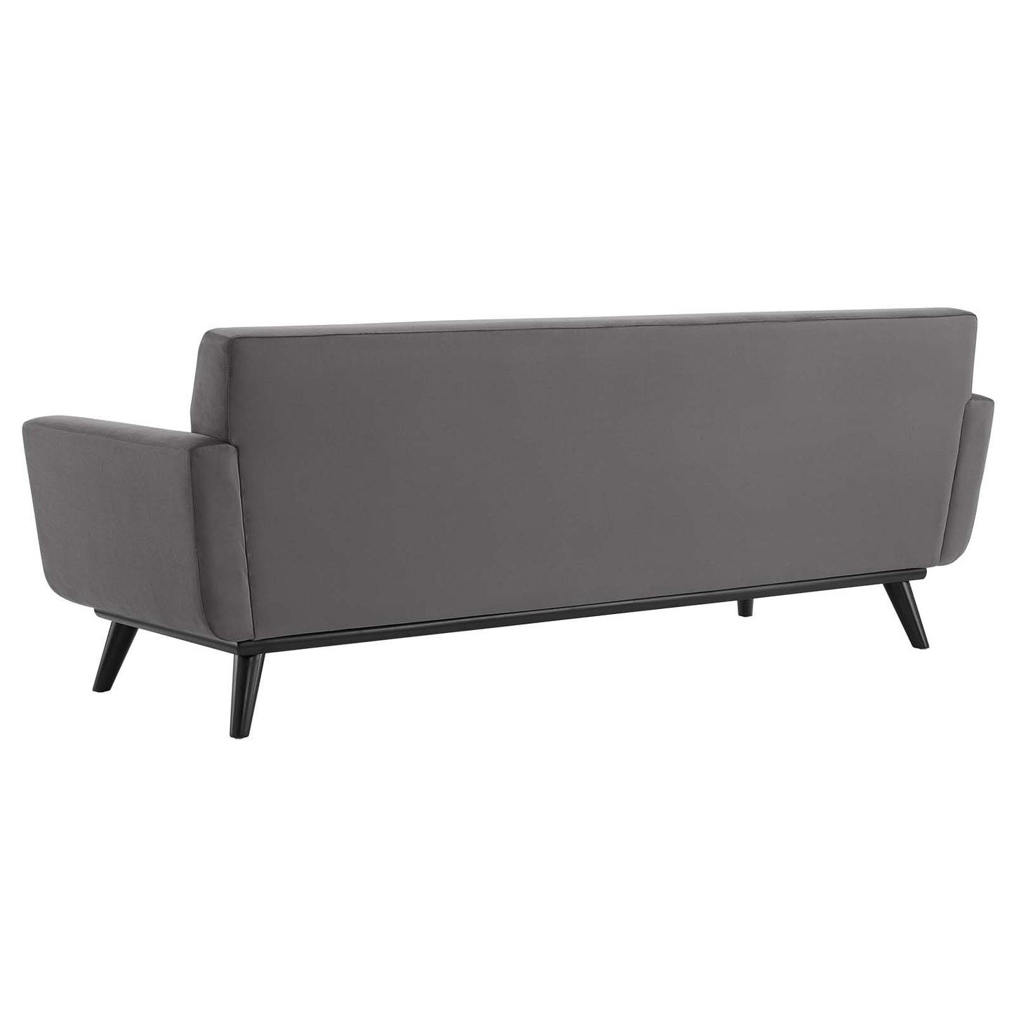 Engage Channel Tufted Performance Velvet Sofa, Velvet, Grey Gray, 21174