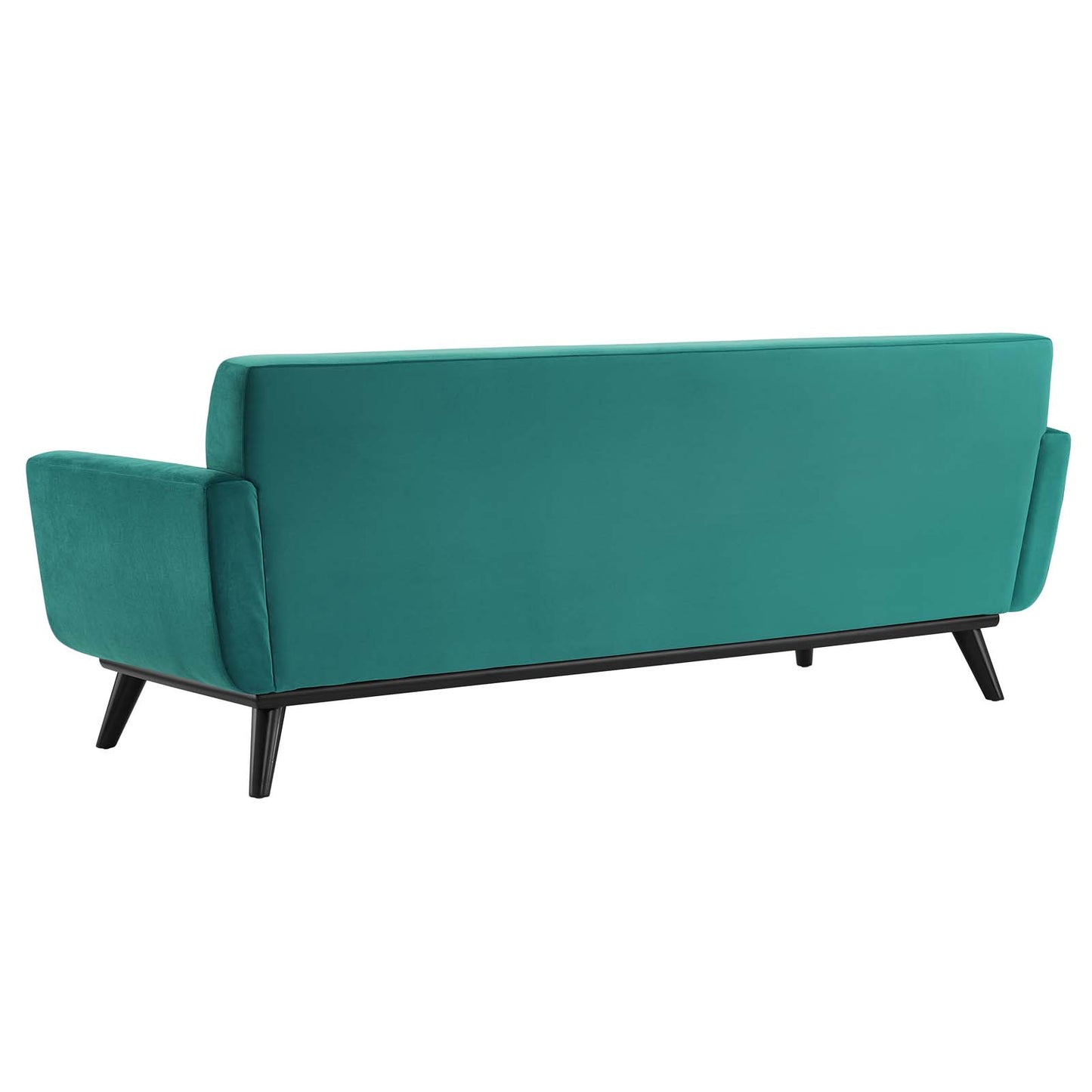 Engage Channel Tufted Performance Velvet Sofa, Velvet, Teal Blue, 21177