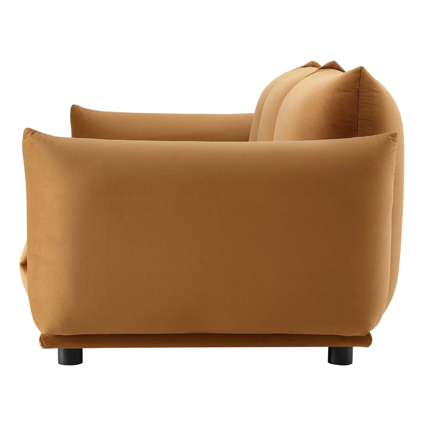 Copious Performance Velvet Sofa, Velvet, Brown, 21181