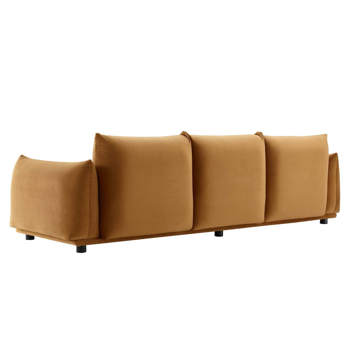 Copious Performance Velvet Sofa, Velvet, Brown, 21181