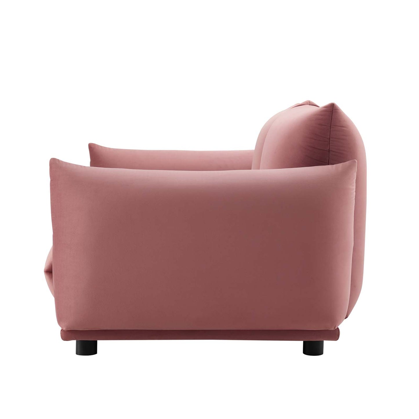 Copious Performance Velvet Loveseat, Velvet, Pink, 21186
