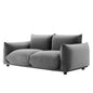 Copious Performance Velvet Loveseat, Velvet, Grey Gray, 21187