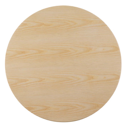 Lippa 36" Wood Coffee Table, Wood, Metal Steel, Gold Brown Natural, 21199