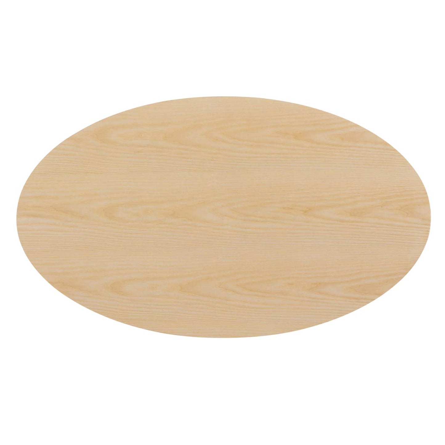 Lippa 48" Oval Wood Coffee Table, Wood, Metal Steel, Gold Brown Natural, 21201