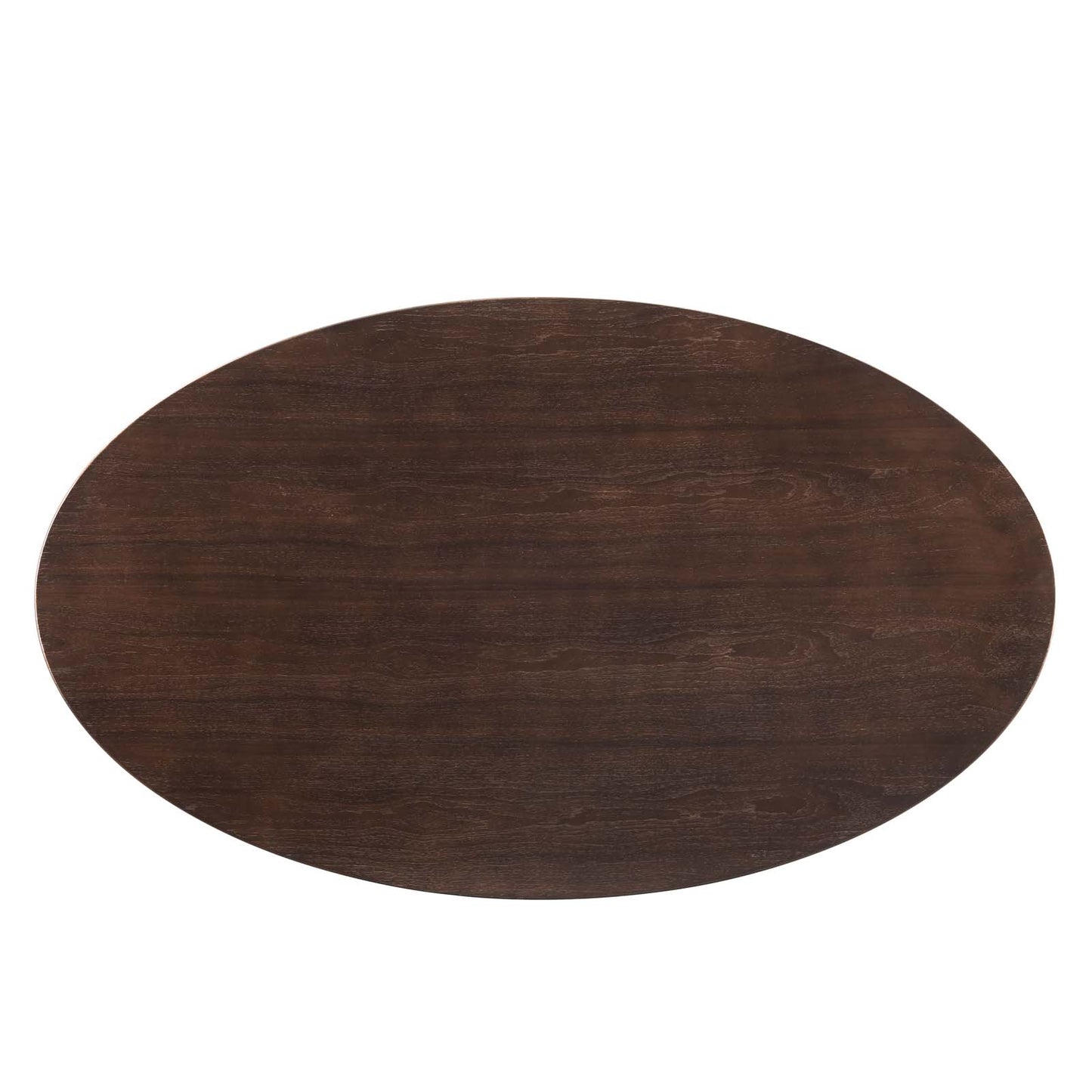 Lippa 60" Oval Wood Dining Table, Wood, Gold Dark Brown Brown Walnut, 21205