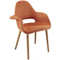 Taupe Dining Armchair in Orange