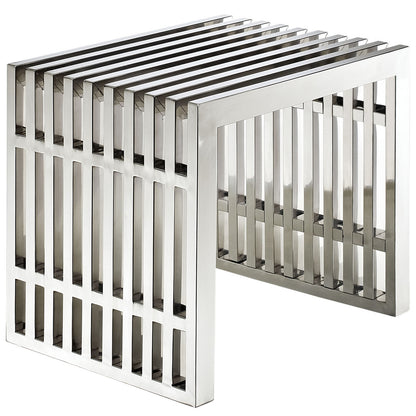 Gridiron Benches Set of 2 in Silver