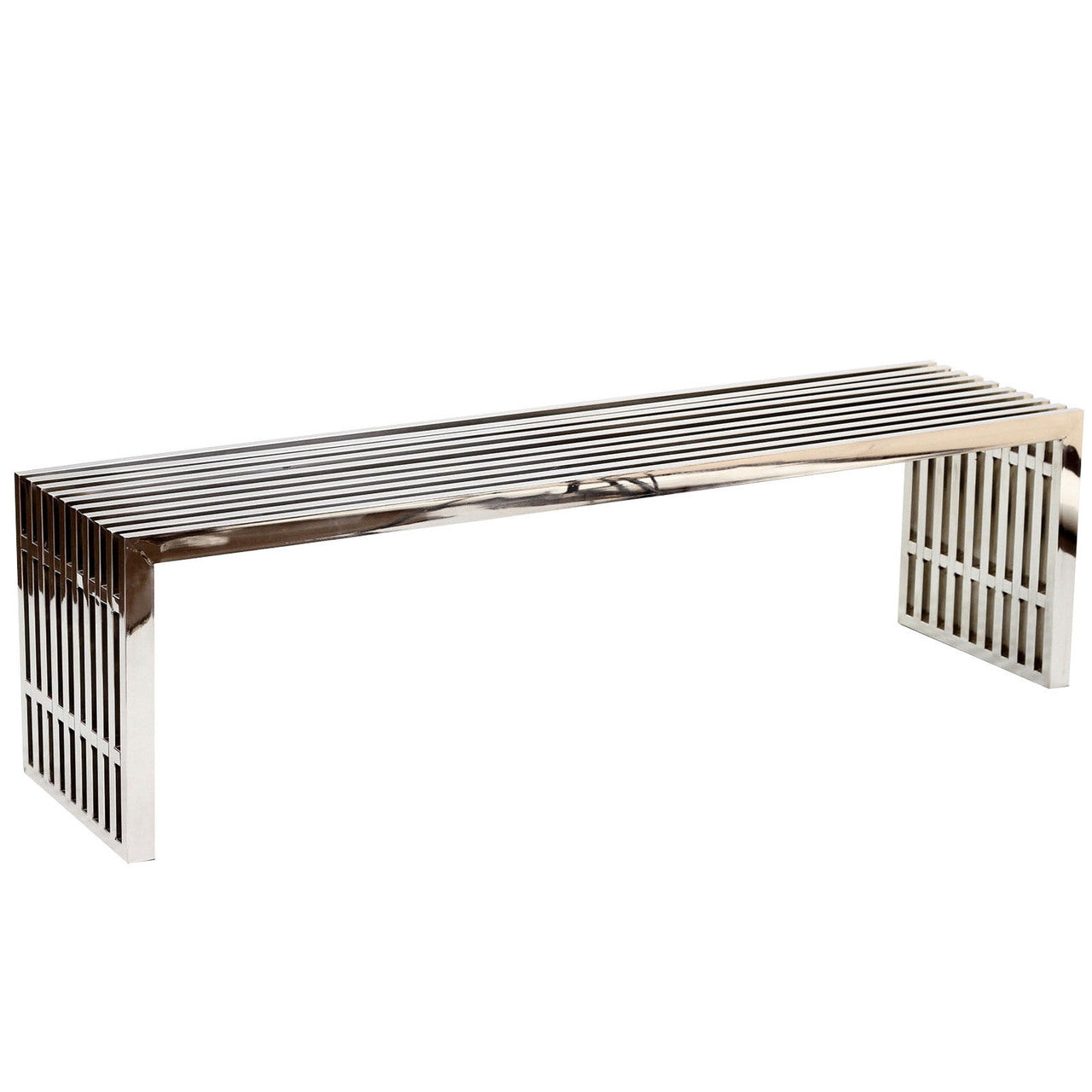 Gridiron Benches Set of 2 in Silver