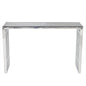 Gridiron Console Table in Silver
