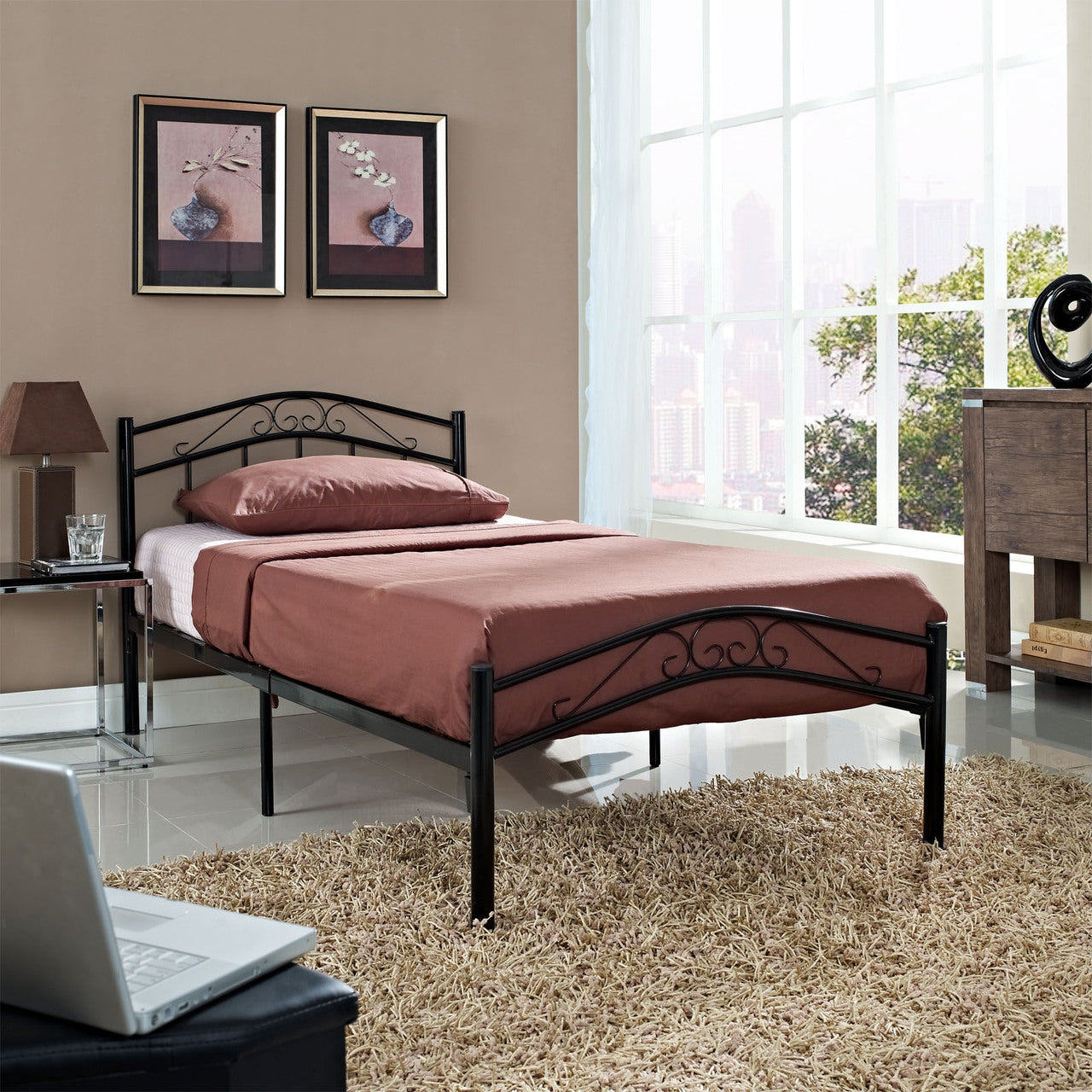 Townhouse Bed Frame in Black
