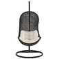 Parlay Swing Lounge Chair in Espresso White