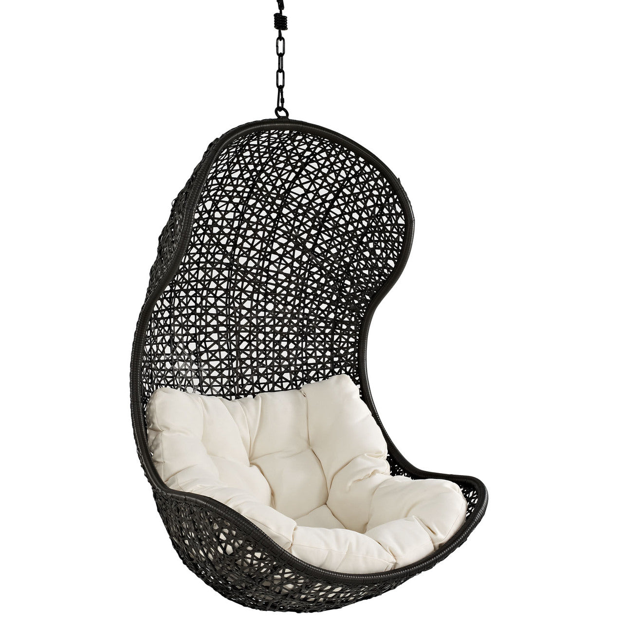 Parlay Swing Lounge Chair in Espresso White