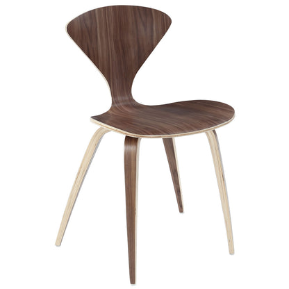 Vortex Dining Side Chair in Dark Walnut