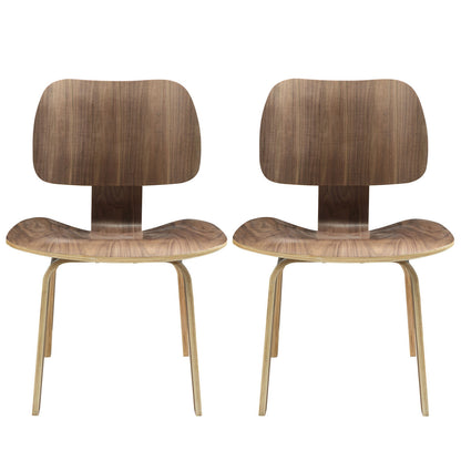 Fathom Dining Chairs Set of 2 in Walnut