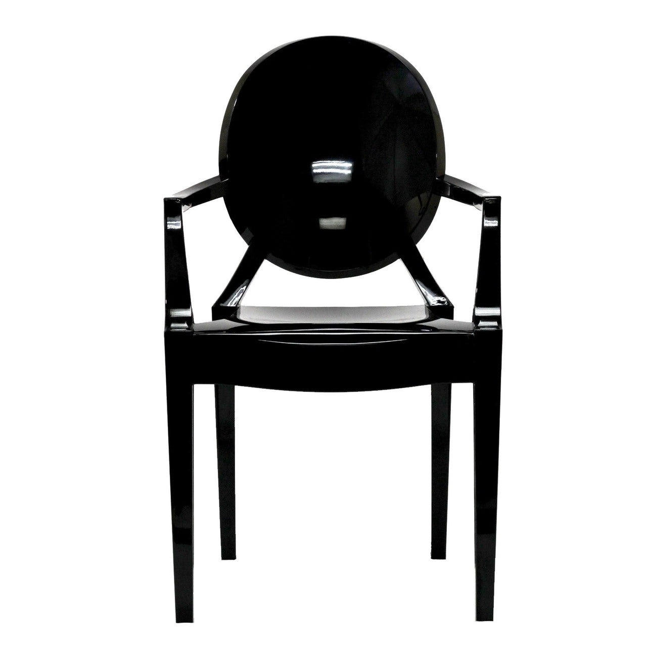 Casper Dining Armchairs Set of 2 in Clear EEI-905-BLK
