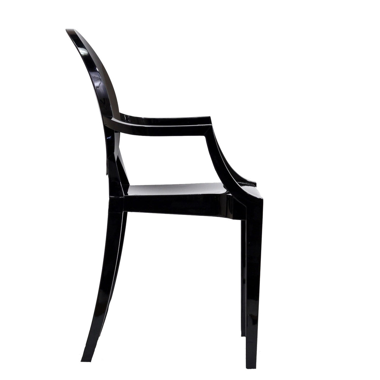 Casper Dining Armchairs Set of 2 in Clear EEI-905-BLK