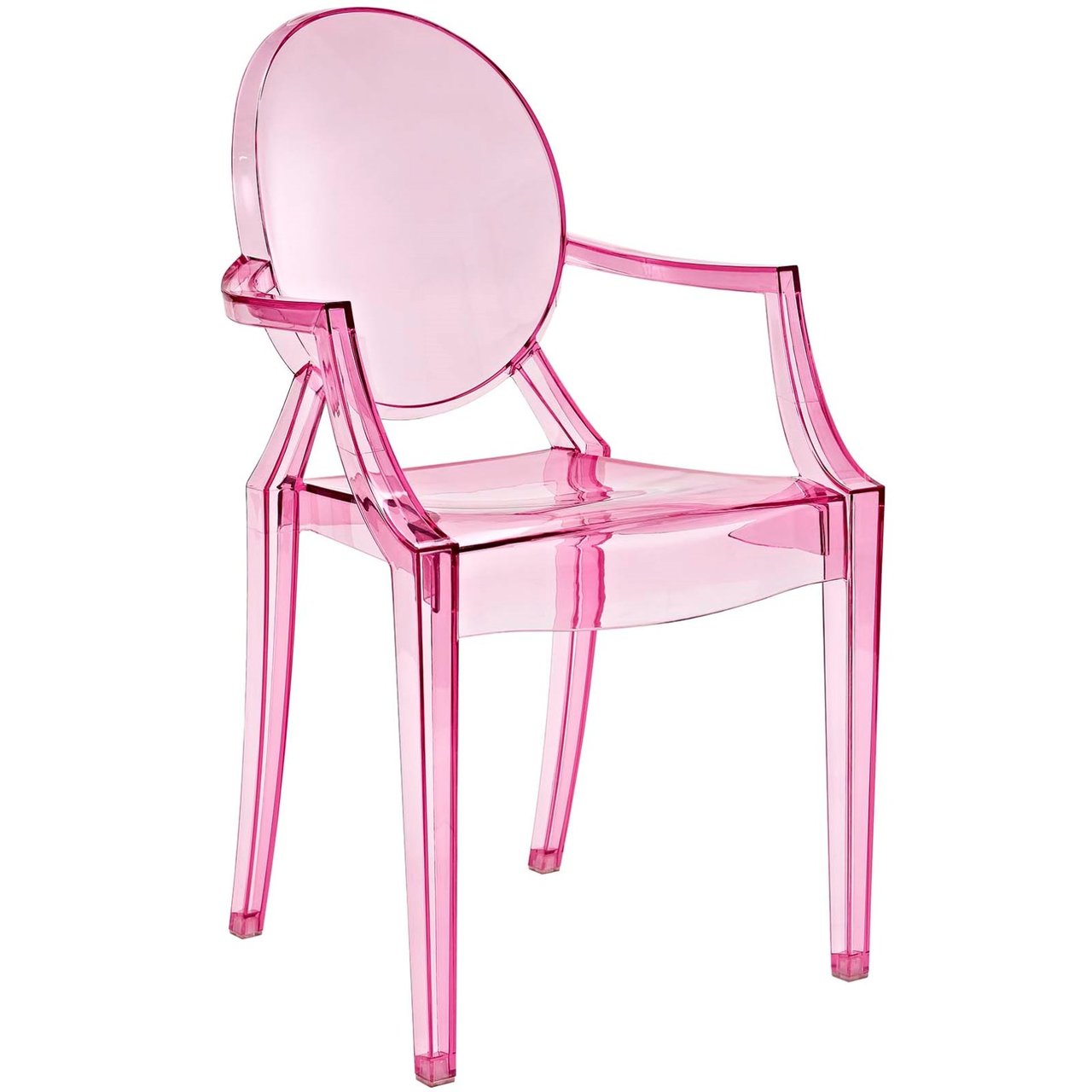 Casper Dining Armchairs Set of 2, Pink, Plastic 13063