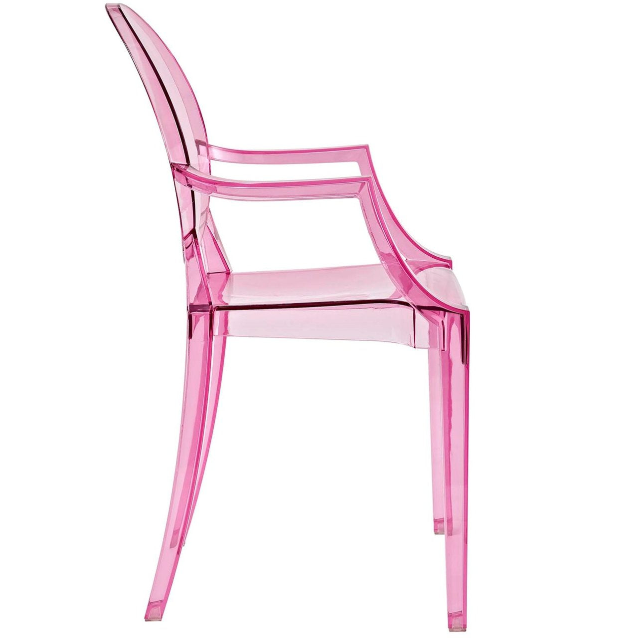 Casper Dining Armchairs Set of 2, Pink, Plastic 13063