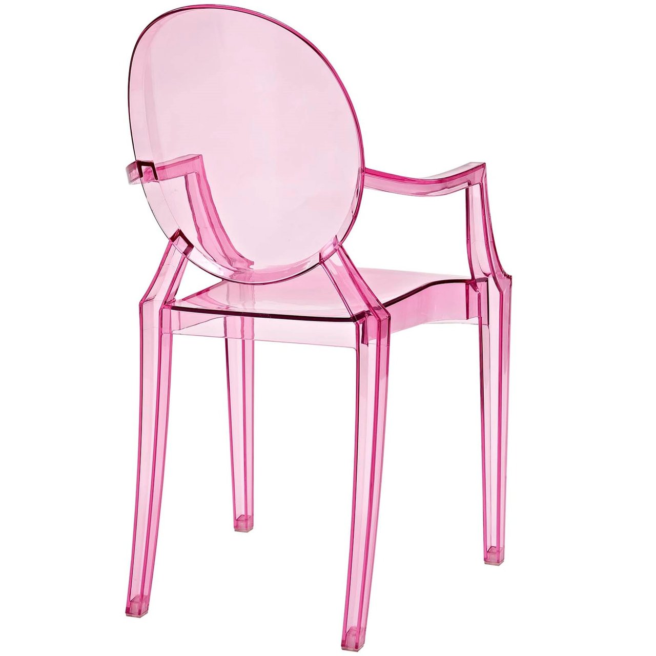 Casper Dining Armchairs Set of 2, Pink, Plastic 13063