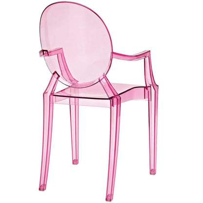 Casper Dining Armchairs Set of 2, Pink, Plastic 13063