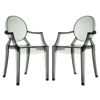 Casper Dining Armchairs Set of 2 in Smoke