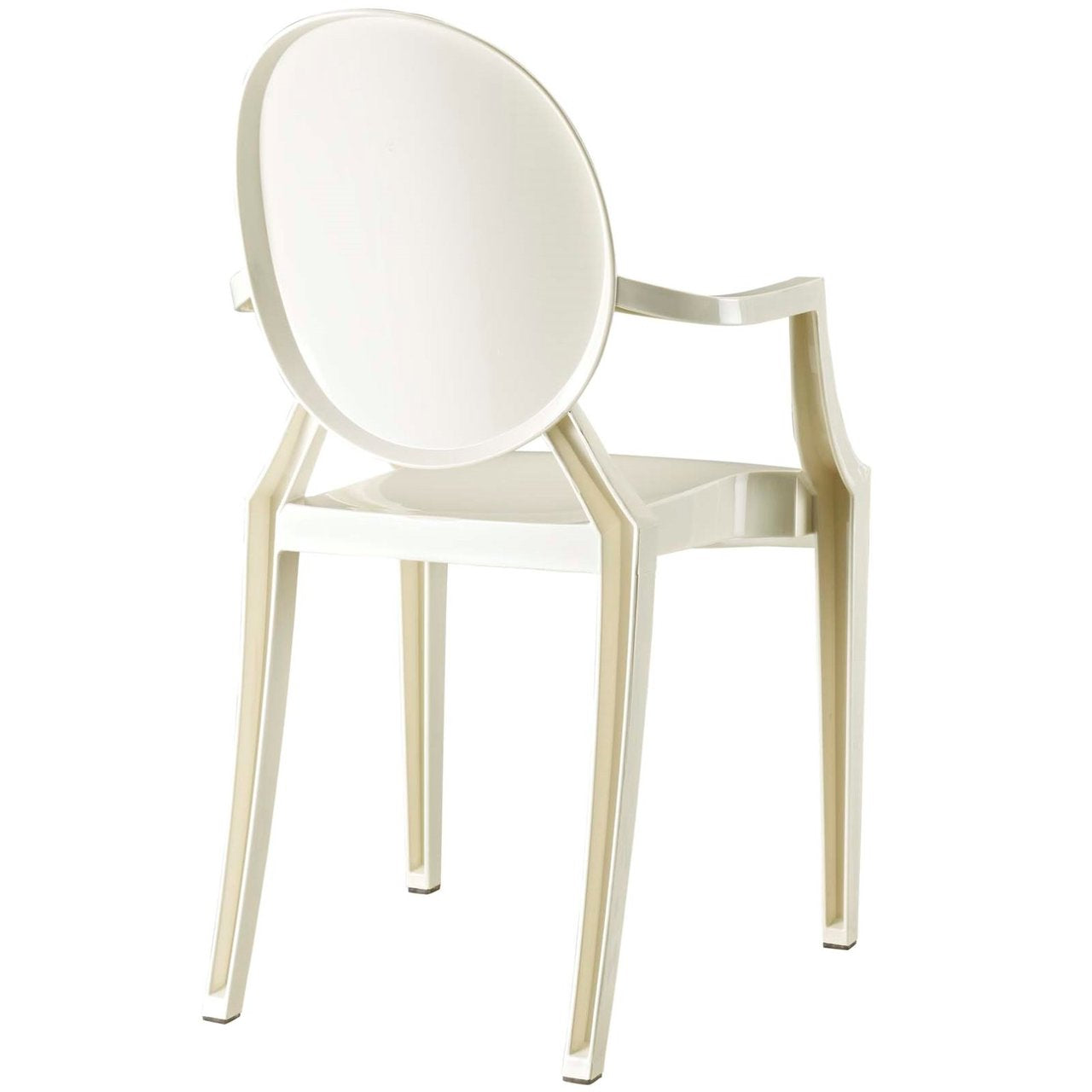 Casper Dining Armchairs Set of 2, White, Plastic 13064